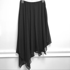 MSK CHIFFON SKIRT - HANDKERCHIEF HEM - NWOT